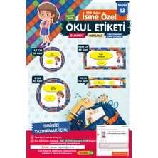 Tuğset Etiket Okul Etiketi Kalem Defter Etiketi Özel Isim Yazılabilen Etiket- Isim Etiketi