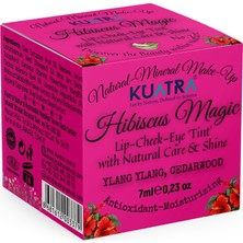 Hibiscus Magic Doğal Içerikli Çok Amaçlı Allık, Ruj, Göz Farı (Makyaj Beraberinde Çok Değerli Besleyici Cilt Bakımı)