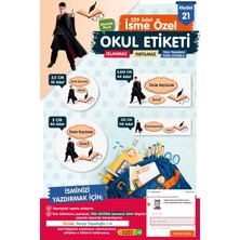 Tuğset Etiket Okul Etiketi Harry Potter Kalem Defter Etiketi Özel Isim Yazılabilen Etiket Seti - Isim ETIKETI-T553-OE21