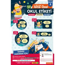 Tuğset Etiket Okul Etiketi Kalem Defter Etiketi Özel Isim Yazılabilen Etiket- Isim Etiketi