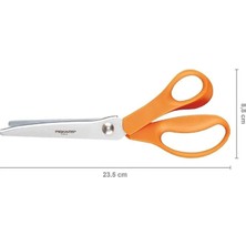 Jokey Kırtasiye Fiskars Plastik Saplı Terzi Sürfile Zigzag Kesim Makası (230MM)