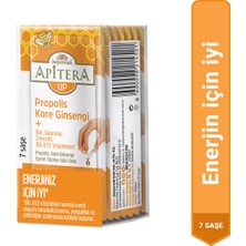 Apitera UP Doğal Bal, B Vitaminleri, Kırmızı Ginseng, Guarana ve Propolis İçeren Takviye Edici 7’li Saşe
