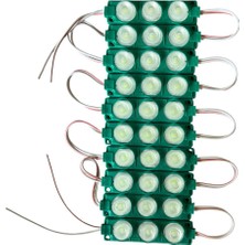 Arcars Parmak LED 12V 3 Çipli Mercekli Yeşil