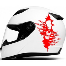 Sticker Usta Kurukafa Iskelet El Yarık Açan El Sticker Oto Araba Motosiklet Cam Kaput Laptop Vinil Etiket Suya Dayanıklı Etiket Çıkartma Sticker 00360