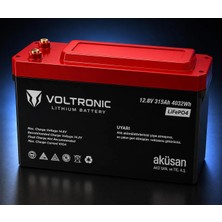 Megacell / VOLTRONİC 12.8 V 315 Ah Lityum Demir Fosfat AKÜ(LIFEP04-PRİZMATİK Hücreli