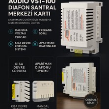 Audio VST-100 Diafon Santral Merkezi Kartı 220V Ac 50Hz Apartman Görüntülü Konuşma Sistemi Kontrol Ünitesi