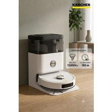 Karcher Kärcher 4 Comfort Extra Çöp Istasyonlu Moplu Akıllı Lazer Robot Süpürge 15000 Pa Beyaz