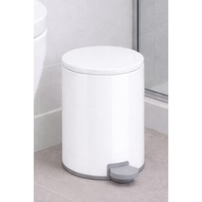 Primanova Cigo Compact 3 Lt Banyo Mutfak Ofis Çelik Çöp Kovası - Beyaz