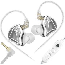Kz Axas Oyuncu Hi-Fi Oyuncu Iem Kulak Içi Kulaklık (3.5mm - Mikrofonlu)