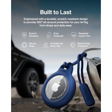 Bg Store Airtag Için Anahtarlıklı Kılıf - Mavi
