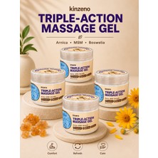 Kinzeno Triple Action Massage Gel Hareket Konforunu Destekleyen Rahatlatıcı Masaj Kremi 100 ml x 4 Adet