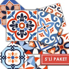 Tink Kendinden Yapışkanlı Karma Meksika Desenli Pvc Karo 20X20 cm 5’li Paket