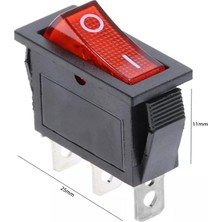 Poke Anahtar Işıklı Dar Tek Konum 2 Bacaklı Fs-81 PK-6585