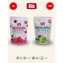 Evereat Frambuaz-Elma Freeze Dry Meyve Cipsi 2'li Paket Doğal Sağlıklı Atıştırmalık