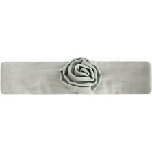 Cigit Müslin Gül Figürlü Lastik Bandana Mint Yeşili