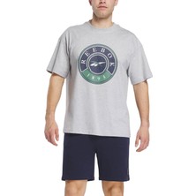 Reebok Lawn Club T-Shırt Gri Erkek Kısa Kol T-Shirt