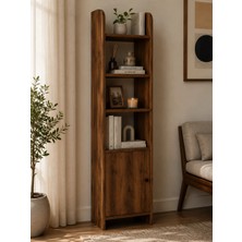 Gani Home Asya Oval Hatlı Kapaklı Kitaplık
