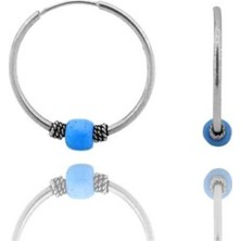 16 Mm Gümüş Halka Küpe