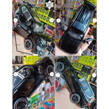 Oyuncak Sahili Toyota Land Cruıser V8 Jip 1 32 Diecast Model Işıklı Farlar ve Sesli Metal Araba Black