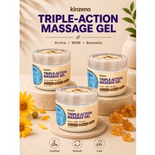 Kinzeno Triple Action Massage Gel Hareket Konforunu Destekleyen Rahatlatıcı Masaj Kremi 100 ml x 3 Adet