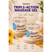 Kinzeno Triple Action Massage Gel Hareket Konforunu Destekleyen Rahatlatıcı Masaj Kremi 100 ml x 2 Adet