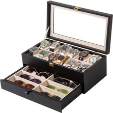 384 Premium Box Saat Kutusu 12’li ve 6’lı Gözlük Kutusu – Saat Organizeri – Premiumbox