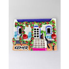 Mundy Kemer Polyester Kabartmalı Magnet 7X5CM Dekoratif Hediyelik Buzdolabı Süsü (KOD:1422)