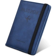 Xspring Pasaportluk, Elastik Askılı Pasaport Çantası, Su Geçirmez Rfıd Engellemeli Deri Pasapor