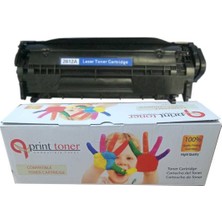 QPRİNT TONER Hp 2612A FX10 Muadil Toner 12A 1010 1012 1015 1018 1020 1022 3030 3052 M1005 M1319 LBP2900 LBP3000