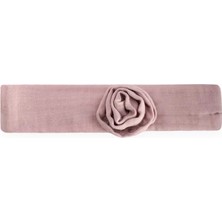 Cigit Müslin Gül Figürlü Lastik Bandana Bakır