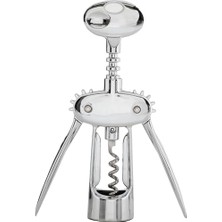 Bg Store Metal Tirbuşon Şarap Açıcı – 304 Paslanmaz Çelik Mantar Kapak Açacağı, Dayanıklı ve Ergonomik Şarap Açma Aparatı