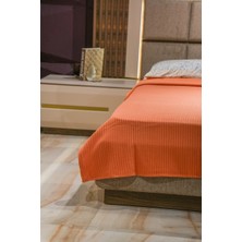 Sofline %100 Pamuk Tek Kişilik Yazlık Örgü Pike, Yatak Örtüsü, Terletmez Kumaş 160x240cm Yeşil