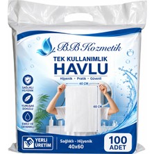 BB Kozmetik Tek Kullanımlık Hijyen Havlusu 100 adet  40x60 Cm
