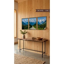 Sihirli Tahta Statik Tutunma Özellikli Tablo - Poster Manzara (Model- 108)