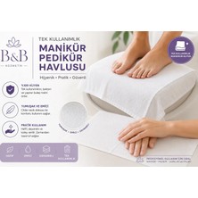 BB Kozmetik Tek Kullanımlık Temizlık Hijyen Manıkur Pedıkur HAVLUSU(40X40) 100 Adet