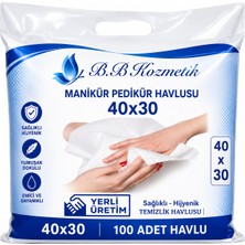 BB Kozmetik Tek Kulanımlık Manikürpedikür Havlusu (40X30) 100 Adet
