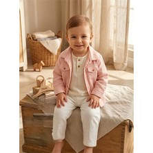 Tiffany Baby Bebek Theme Düğmeli Keten Tişört Ekru 72139