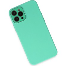 Mestore Apple Iphone 12 Pro Kılıf Lansman Glass Kapak - Turkuaz