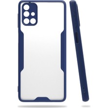 Mestore Samsung Galaxy M31S Kılıf Platin Silikon - Lacivert