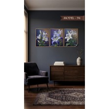 Sihirli Tahta Statik Tutunma Özellikli Tablo - Poster Çiçek (Model- 94)