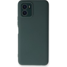 Mestore Vivo Y15S Kılıf Lansman Glass Kapak - Koyu Yeşil