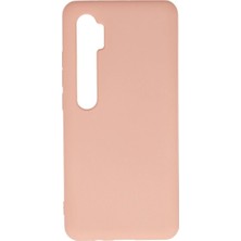 Mestore Xiaomi Mi Note 10 Lite Kılıf Nano Içi Kadife Silikon - Pudra