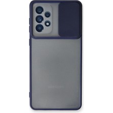 Mestore Samsung Galaxy A53 5g Kılıf Palm Buzlu Kamera Sürgülü Silikon - Lacivert