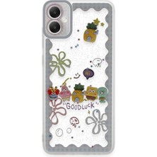 Mestore Samsung Galaxy A05 Kılıf Sweet Desenli Silikon Kapak - Açık Mavi