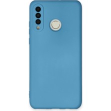 Mestore Huawei P30 Lite Kılıf Nano Içi Kadife Silikon - Mavi