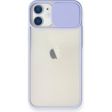 Mestore Apple Iphone 11 Kılıf Palm Buzlu Kamera Sürgülü Silikon - Lila