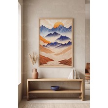 Tontilika Doğa Manzaralı Minimalist 1. Kalite Ahşap Çerçeveli Tablo