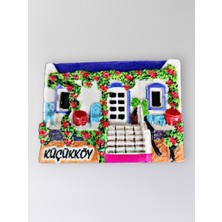 Mundy Küçükköy Polyester Kabartmalı Magnet 7X5CM Dekoratif Hediyelik Buzdolabı Süsü (KOD:1420)