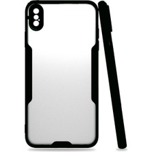 Mestore Apple Iphone Xs Max Kılıf Platin Silikon - Siyah