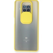 Mestore Xiaomi Mi 10T Lite Kılıf Palm Buzlu Kamera Sürgülü Silikon - Sarı